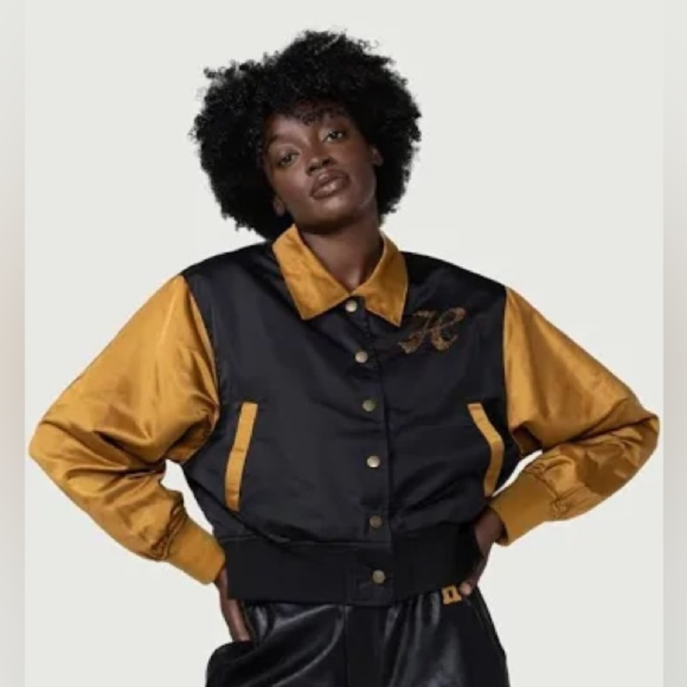 Honor the Gift Stadium Jacket in Black and Gold - Size Large